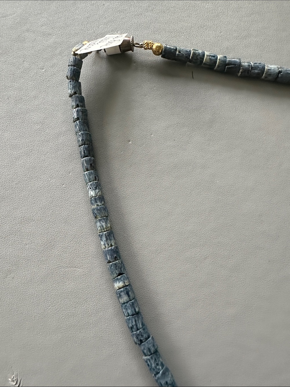 Blue Bead Coral Necklace - Picture 4 of 5